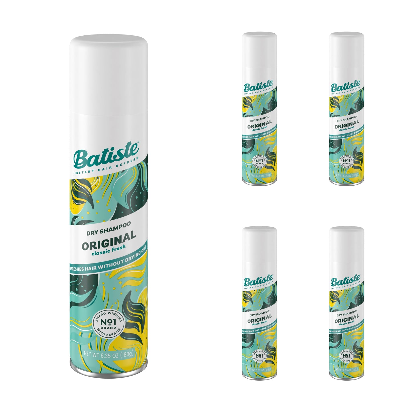 Batiste Dry Shampoo Clean and Classic 6.73 Ounce (200ml) Each