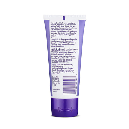 Astroglide Ultra Gentle Gel Sensitive Skin Personal Lubricant 3 Ounce Tube