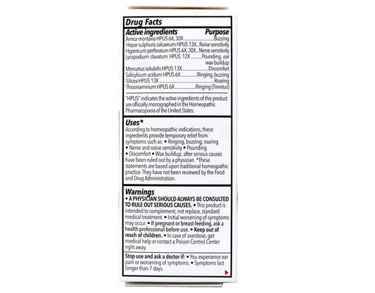 TRP Natural Ears Ring Relief for Tinnitus Symptoms, Fast Dissolving Tablets, 70 count