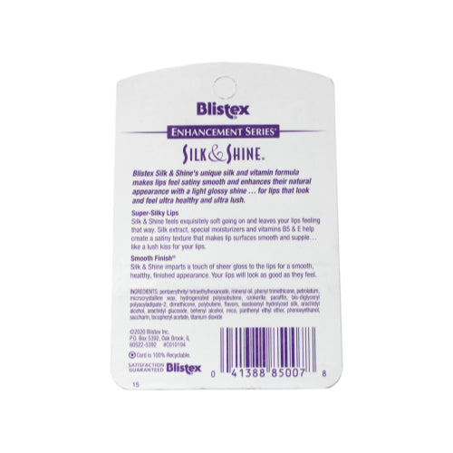 Blistex Silk & Shine Lip Protectant Sunscreen Balm SPF 15 0.13 Ounce