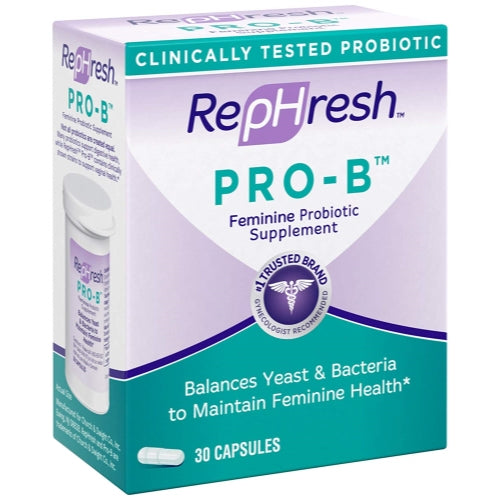 Rephresh Pro B Probiotic Feminine Supplement 30 Capsules - 1 Per Day