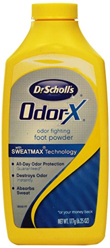 Dr. Scholl's Odor-X Odor Fighting Foot Powder 6.25 Ounce Each