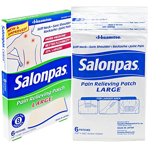 Salonpas Pain Relieving Patch Large 6 Patches (5.67" x 3.62") 8 Hours