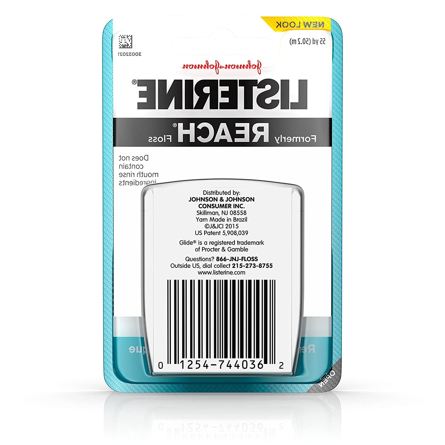 Listerine Cool Mint Interdental Floss, 55 Yards