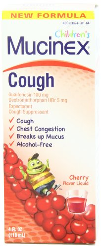 Mucinex Children's Expectorant and Cough Suppressant Cherry 4 Ounce