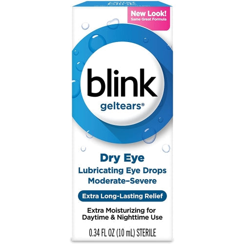 Blink Gel Tears Lubricating Eye Drops Moderate Severe Dry Eye 10 ML
