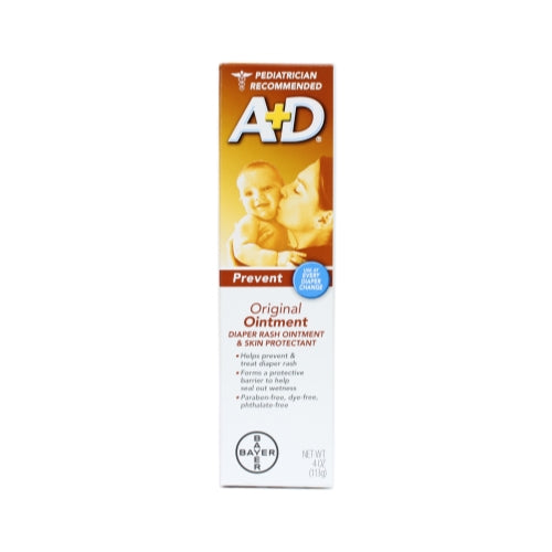 A + D Original Ointment Diaper Rash & Skin Protectant Ointment 4 Ounce tube