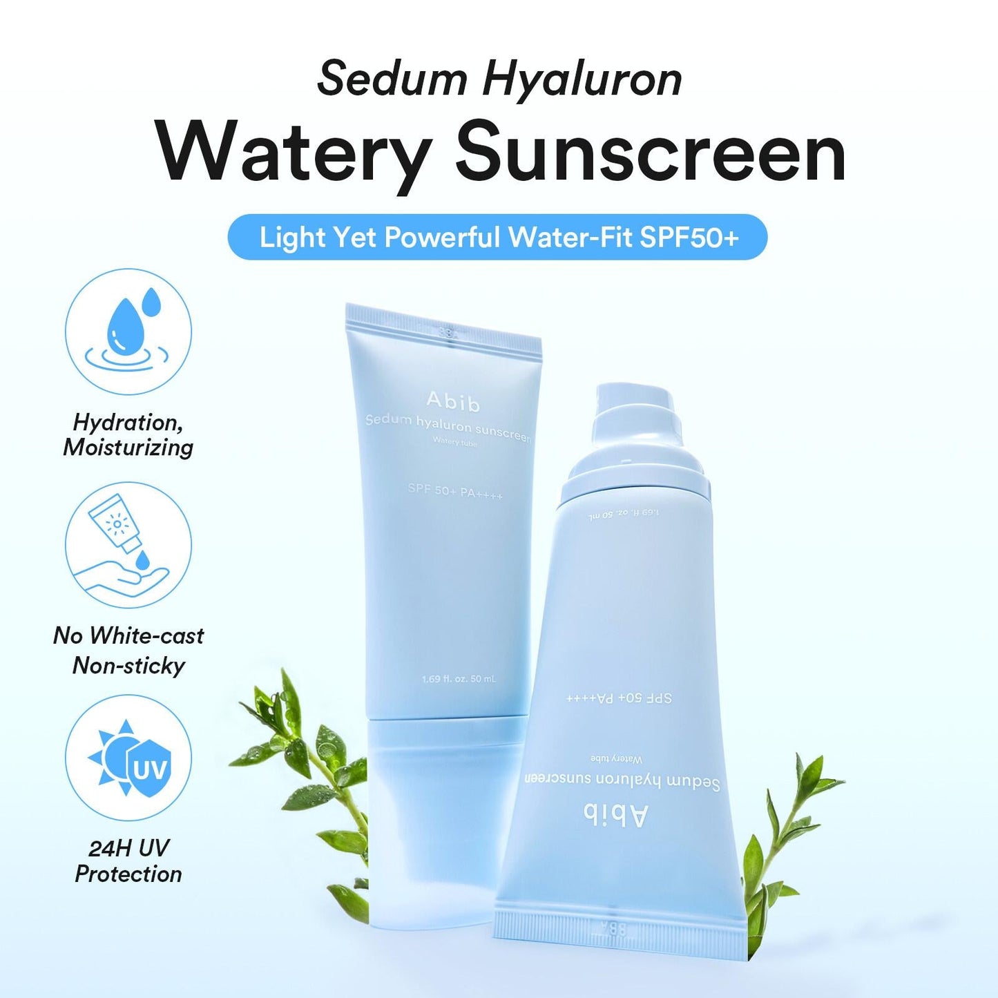 Sedum Hyaluron Sunscreen Watery Tube