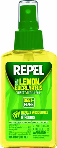 Repel Lemon Eucalyptus Natural Insect Repellent, 4-Ounce Pump Spray Brand New