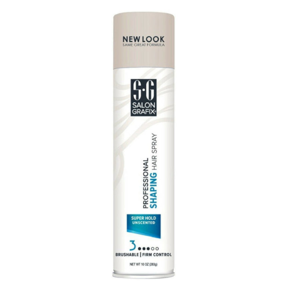 Salon Grafix Unscented Shaping Hair Spray 10 Ounce Each