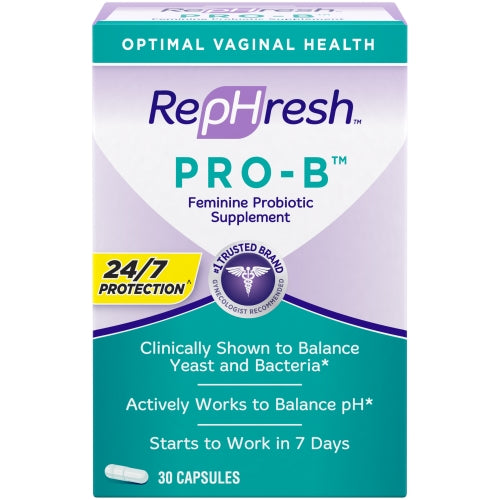 Rephresh Pro B Probiotic Feminine Supplement 30 Capsules - 1 Per Day