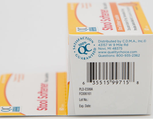 Quality Choice Stool Softener Plus Laxative, 60 Tablets