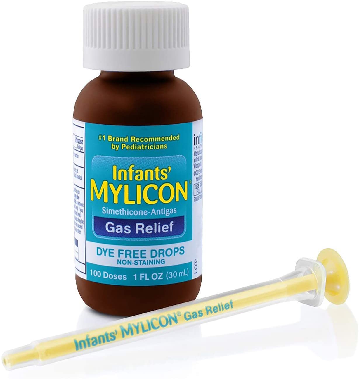 Mylicon Infant Gas Relief Dye Free Drops, 1 fl oz, 100 Doses