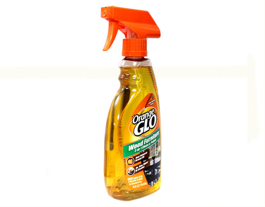 Orange Glo Wood Furniture 2-in-1 Clean & Polish, 16 oz.