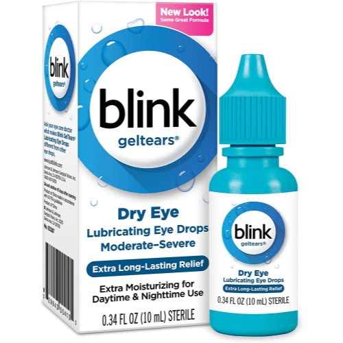 Blink Gel Tears Lubricating Eye Drops Moderate Severe Dry Eye 10 ML