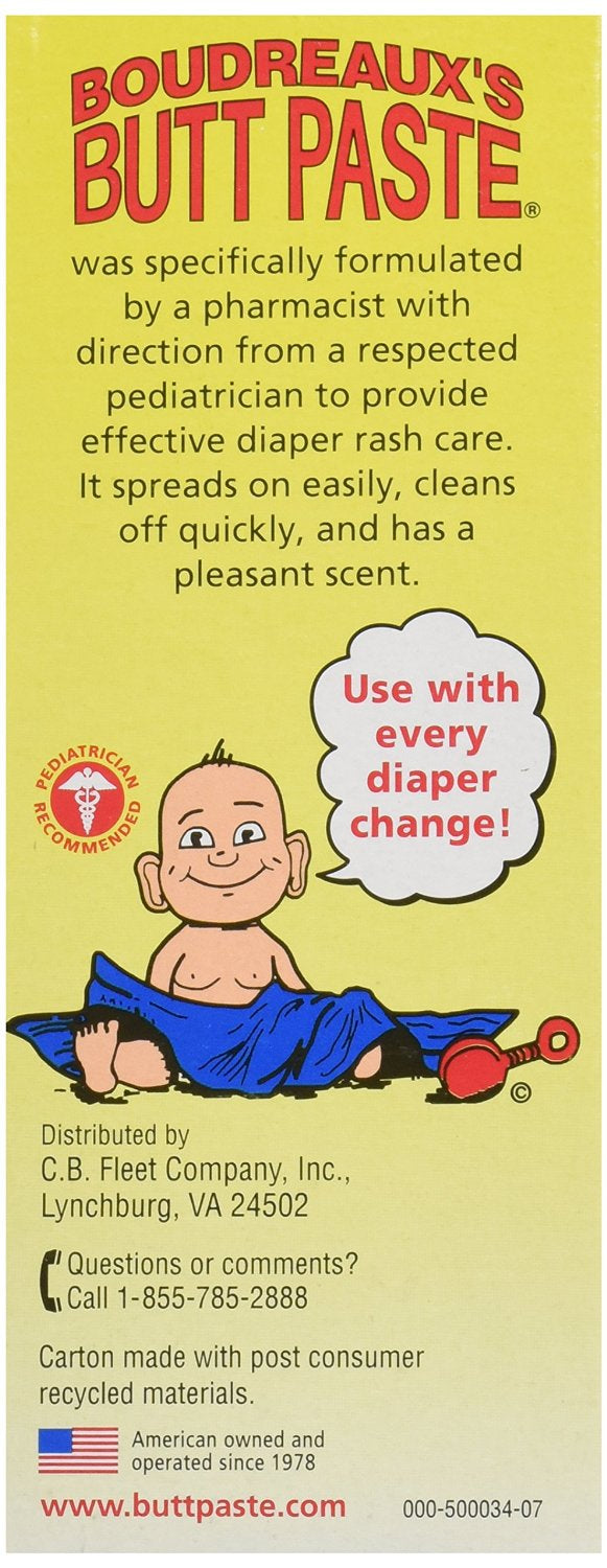 Boudreaux's Butt Paste Diaper Rash Ointment Original 2 oz