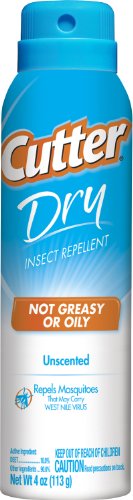 Cutter Dry Insect Repellent 10% deet 4 Ounce Each