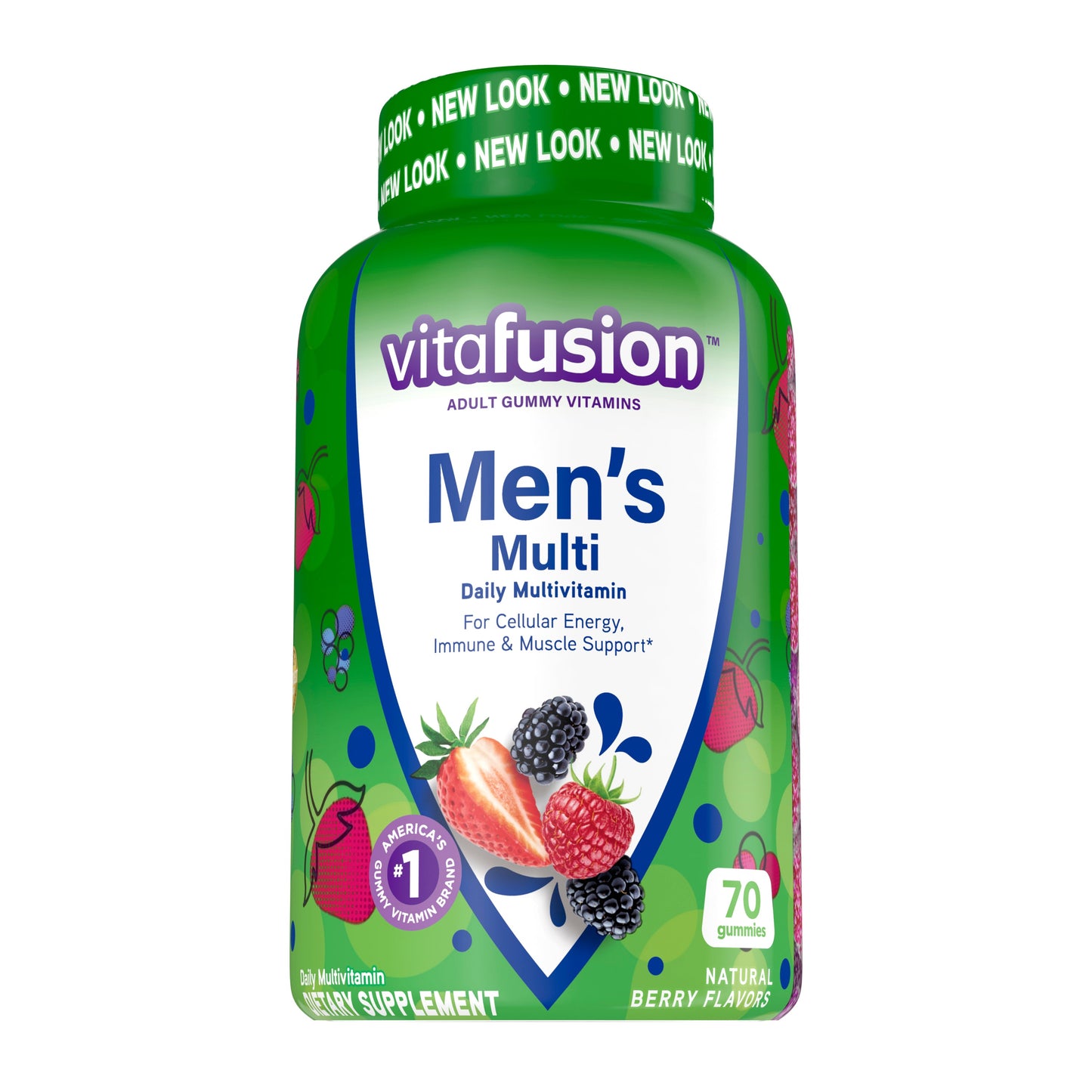 Vitafusion Men's Daily Multivitamin Gummy 70 Each