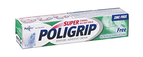 Super Poligrip Denture Adhesive Cream 2.4 Ounce Each