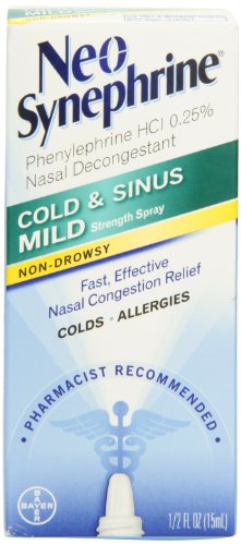 Neo-Synephrine Nasal Spray Mild Formula, 0.5 fl Ounce (15 mL) Each