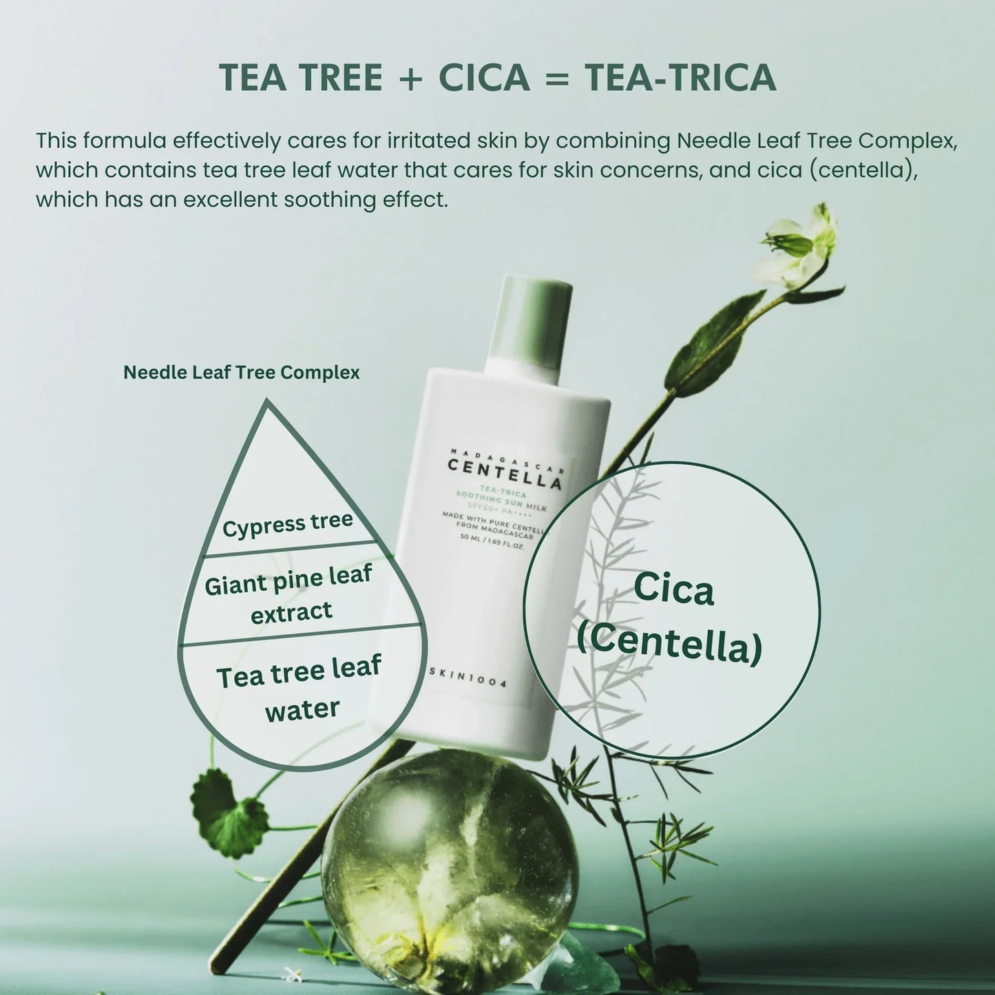 Madagascar Centella Tea-Trica Soothing Sun Milk