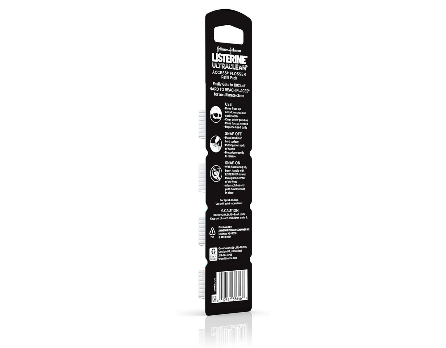Listerine Ultraclean Access Flosser Refill, Unflavored, 28 Count