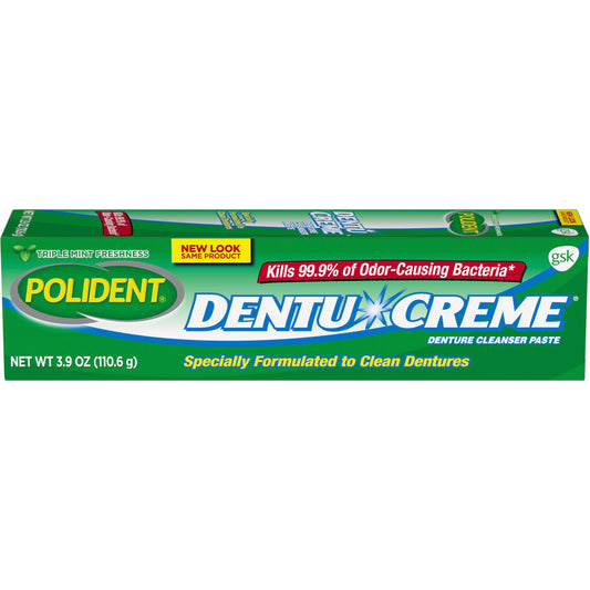 Polident Dentu-Creme Denture Toothpaste, 3.9  Ounce Each