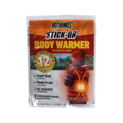 HotHands Supersize Body Warmer with Adhesive Up to 12 Hours of Heat Pack of 1
