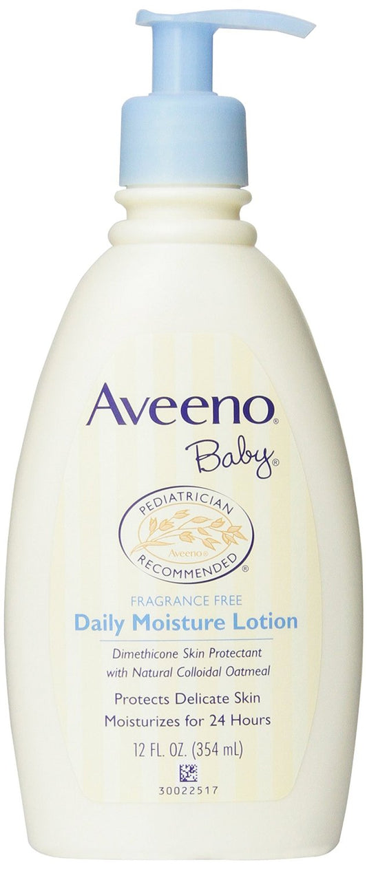 Aveeno Baby Daily Moisture Lotion Fragrance Free 12 Ounce
