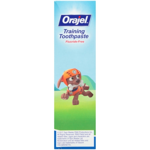 Orajel Toddler Training Toothpaste Paw Patrol Tooty Fruity Flavor 1.50 Ounce Each