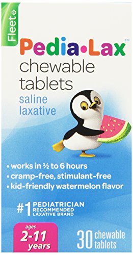 Fleet Pedia-Lax Chewable Tablets Watermelon Flavor 30 Tablets Each