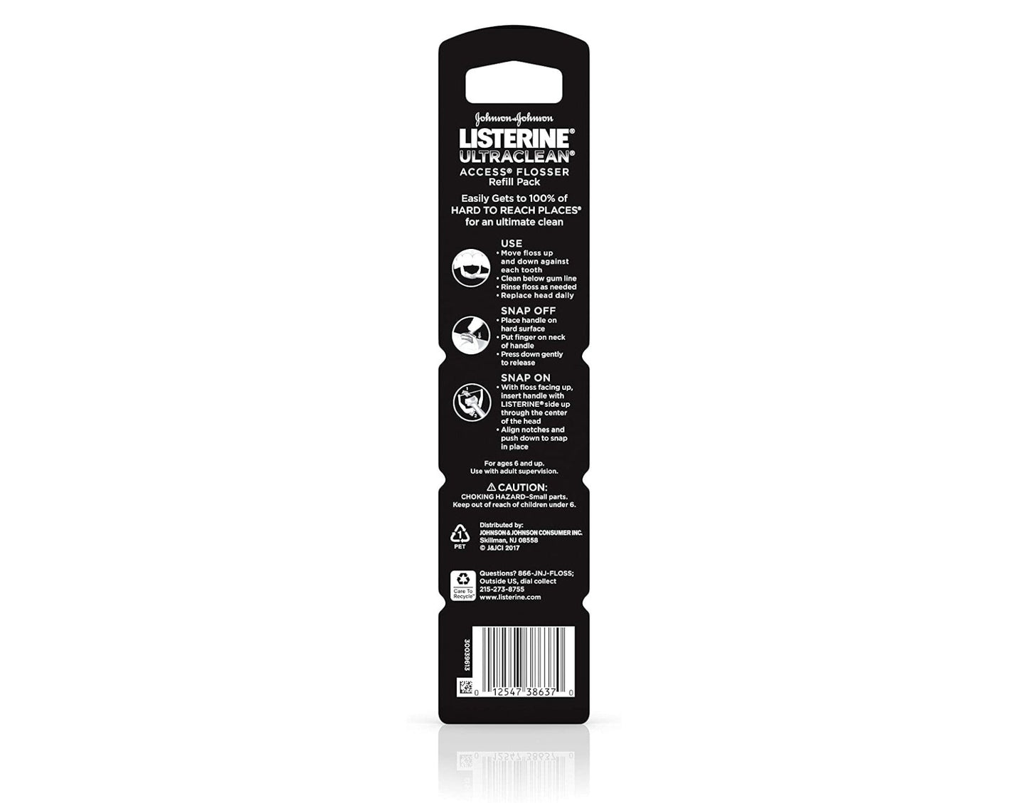 Listerine Ultraclean Access Flosser Refill, Unflavored, 28 Count