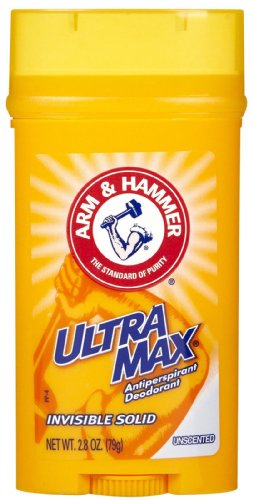 Arm & Hammer Ultra Max Deodorant Invisible Solid Unscented 2.80 Ounce Each