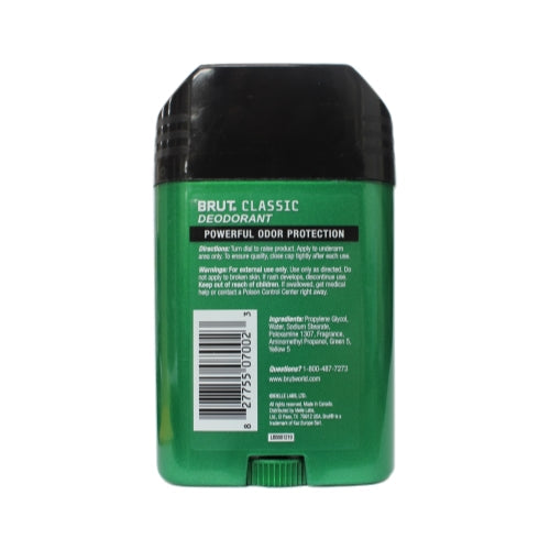 BRUT Deodorant Stick Original Fragrance 2.25 Ounce