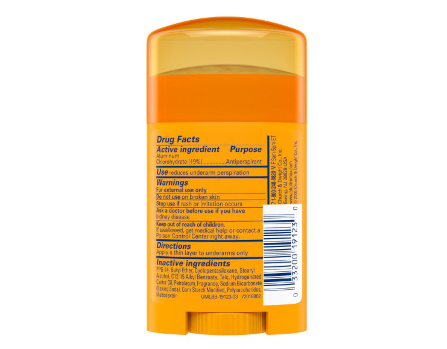 Arm & Hammer ULTRA MAX Solid AntiPerspirant Deodorant, Powder Fresh, 1.0 oz