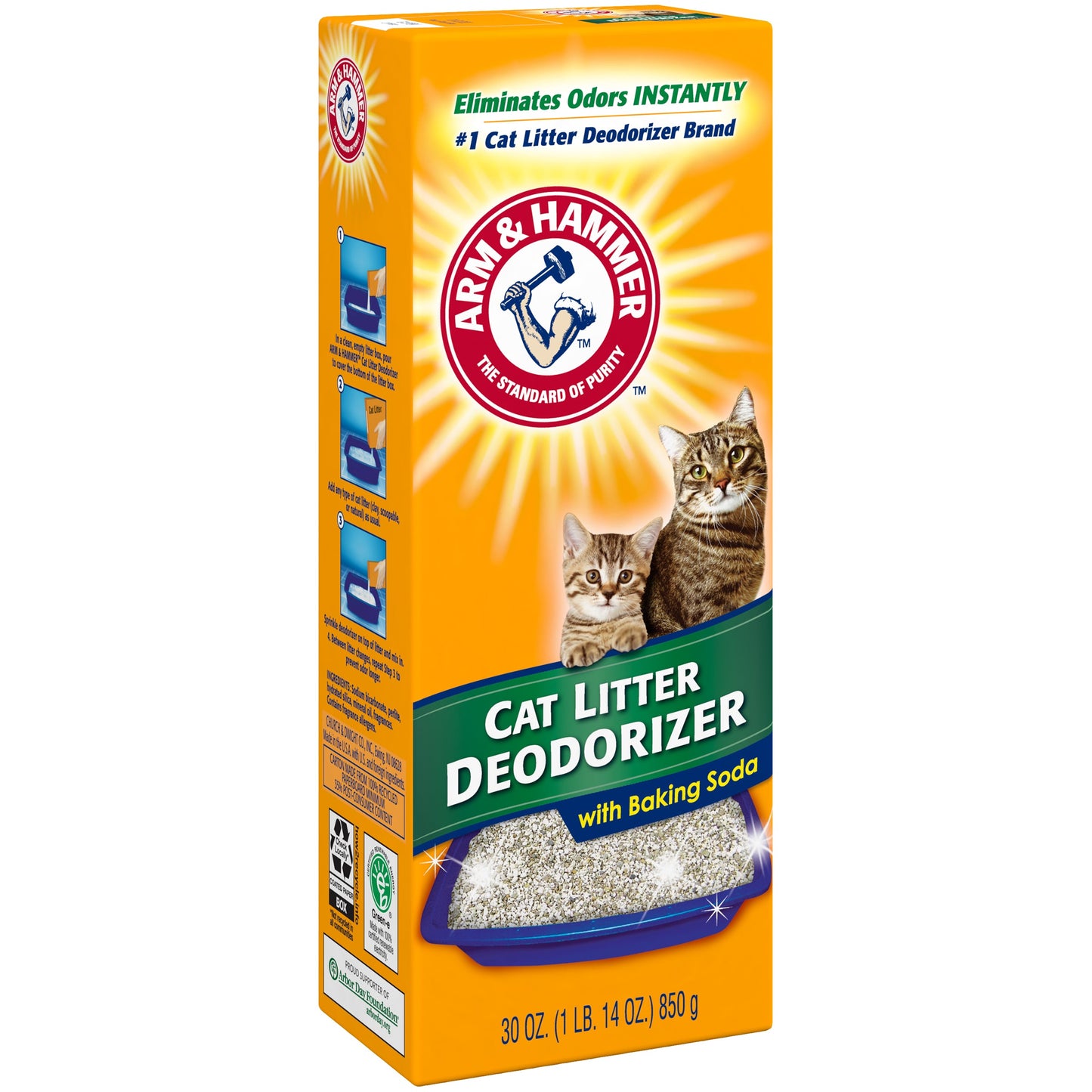 Arm & Hammer Cat Litter Deodorizer Powder Original 30 Ounce