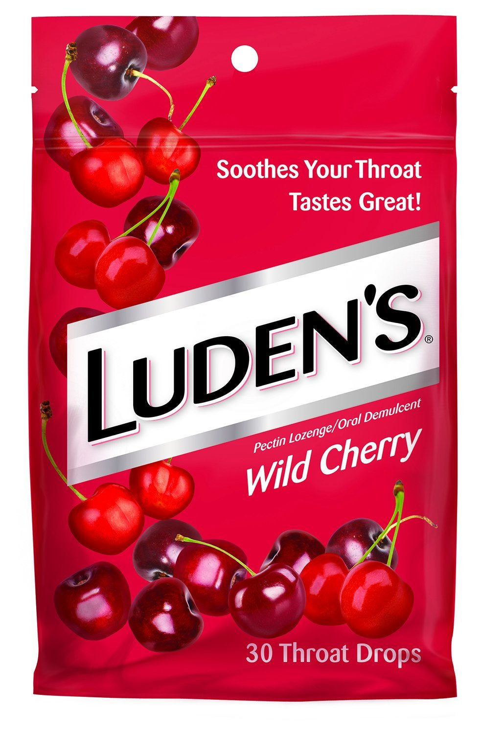 Ludens Wild Cherry Cough Drops Throat Drops 30 Count