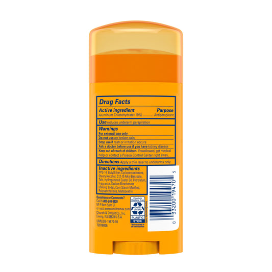 Arm & Hammer ULTRAMAX Anti Perspirant Deodorant Powder Fresh 2.6 Ounce Each
