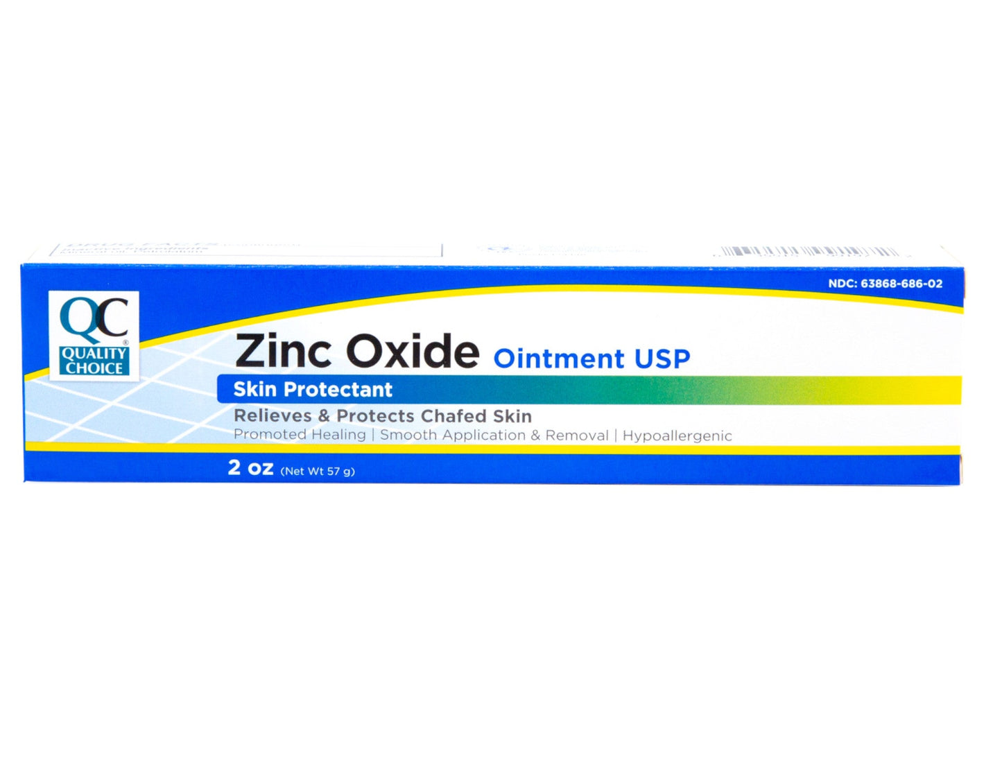 Quality Choice Zinc Oxide Ointment Skin Protectant 2 Ounce Each