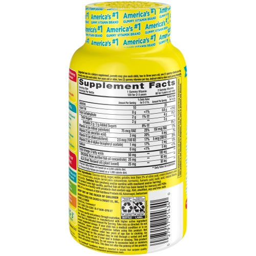 Lil Critters VitaFusion Omega-3 DHA Dietary Supplement 120 Gummy Fish