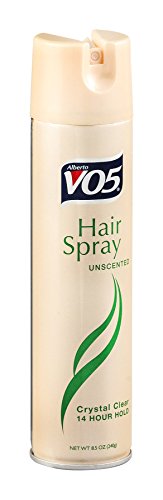 Alberto VO5 Hair Spray Unscented Crystal Clear 14 Hour Hold 8.5 Ounce
