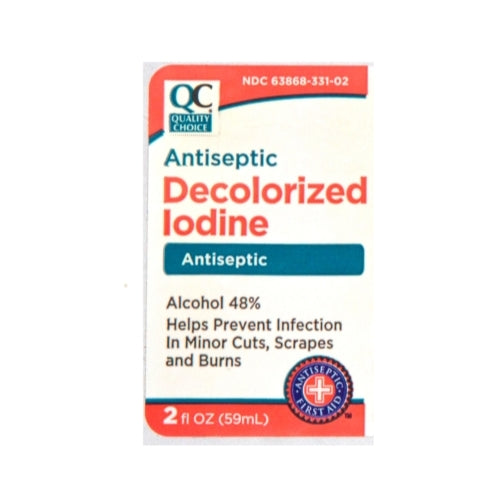 Quality Choice Iodine Decolorized 2 Ounce Each