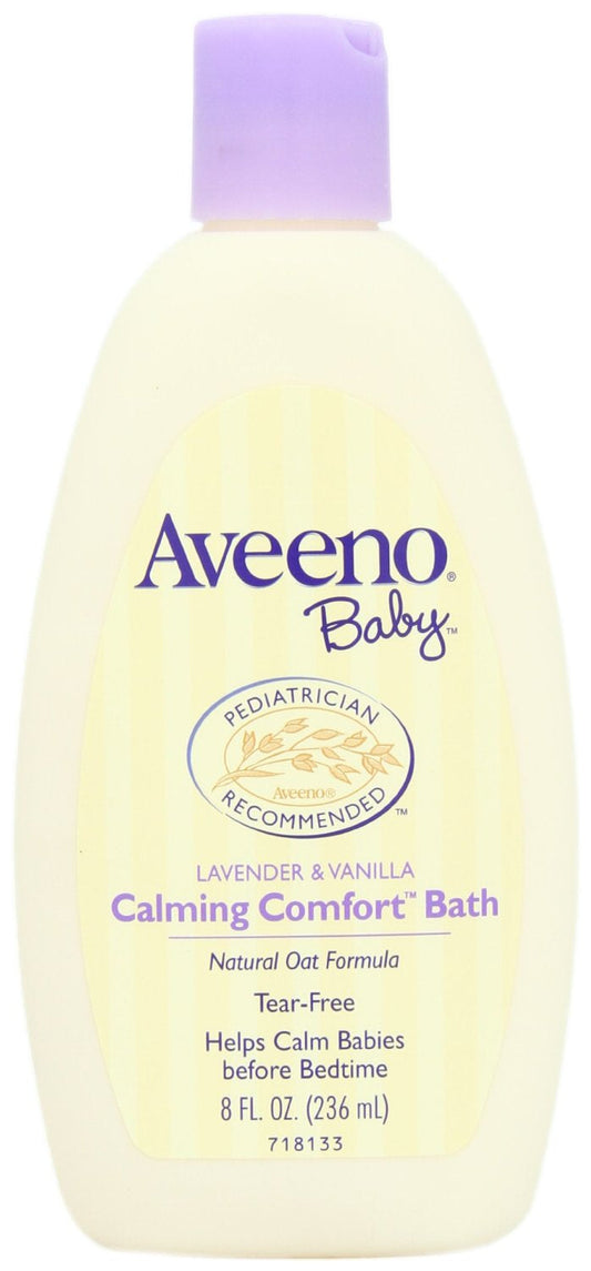 Baby Aveeno Calming Comfort Bath Lavender & Vanilla 8 FL OZ (236 ml)