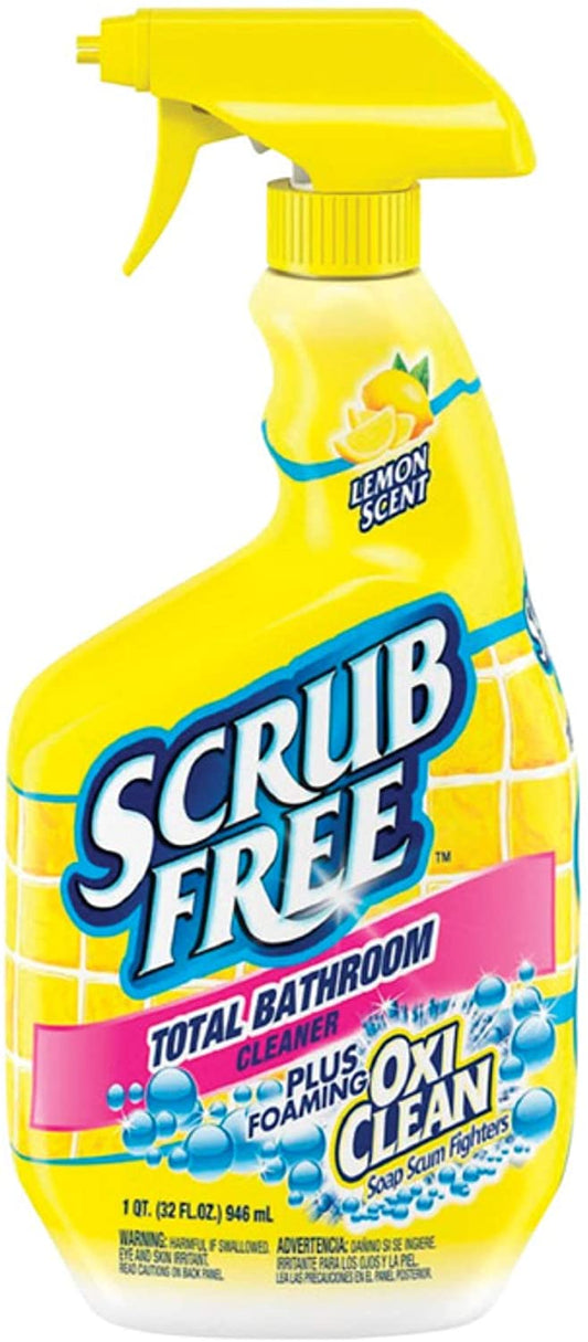 OxiClean Scrub Free Lemon Scented Bathroom Cleaner, 32 oz