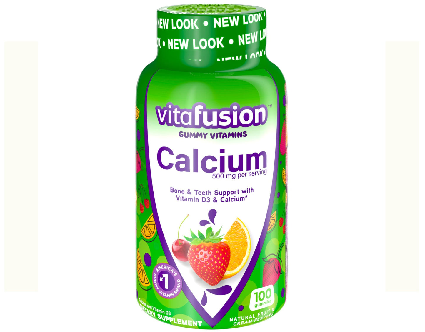 Vitafusion Adult Calcium 500 mg Gummies Bone Support With Vitamin D 100 Count
