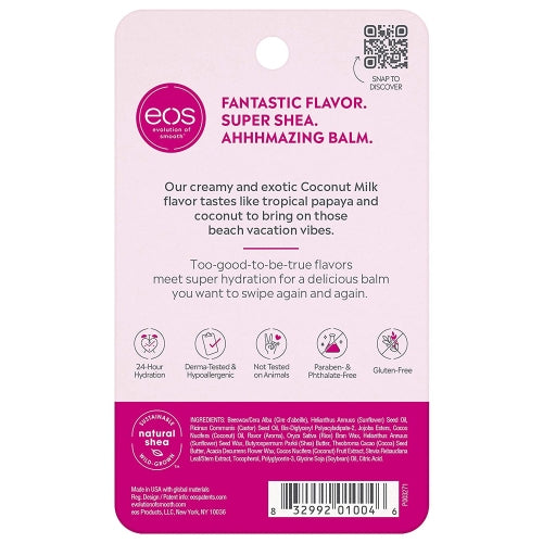 EOS Visibly Soft Lip Balm Sphere Coconut Milk 0.25 Ounce Each