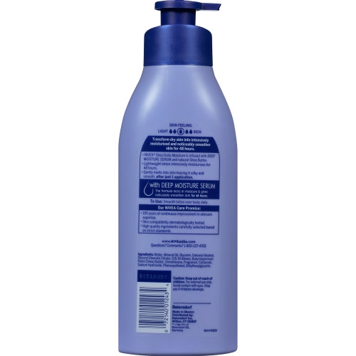 NIVEA Daily Moisture Shea Butter Body Lotion 16.9 Ounce Each