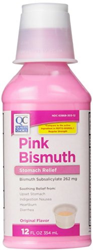 Quality Choice Regular Strength Pink Bismuth Liquid 12 fl Ounce