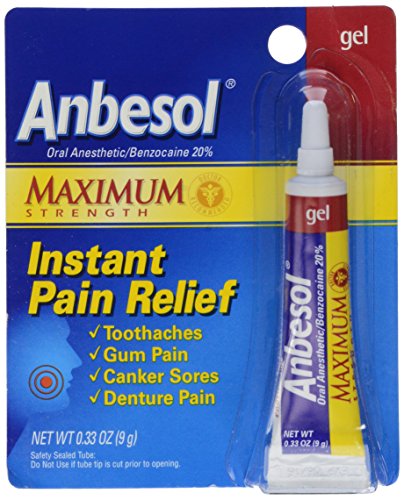 Anbesol Gel Maximum Strength 0.33 Ounce Each