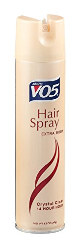 VO5 Crystal Clear Hairspray Extra Body 8.5 Ounce Each